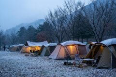 “텐트 안에 숯 화로대는 잠깐도 들이지 마세요”… 불꽃 안 보여도 일산화탄소가 계속 나옵니다